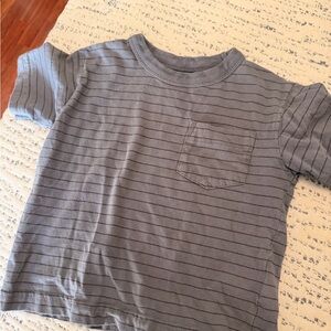 Cotton On Boys Light Blue Striped Pocket Tee